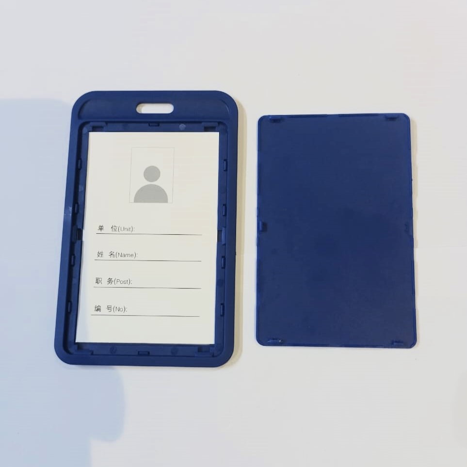Plastic body UCARD ARC Shaped single side ID card Holder U-025V