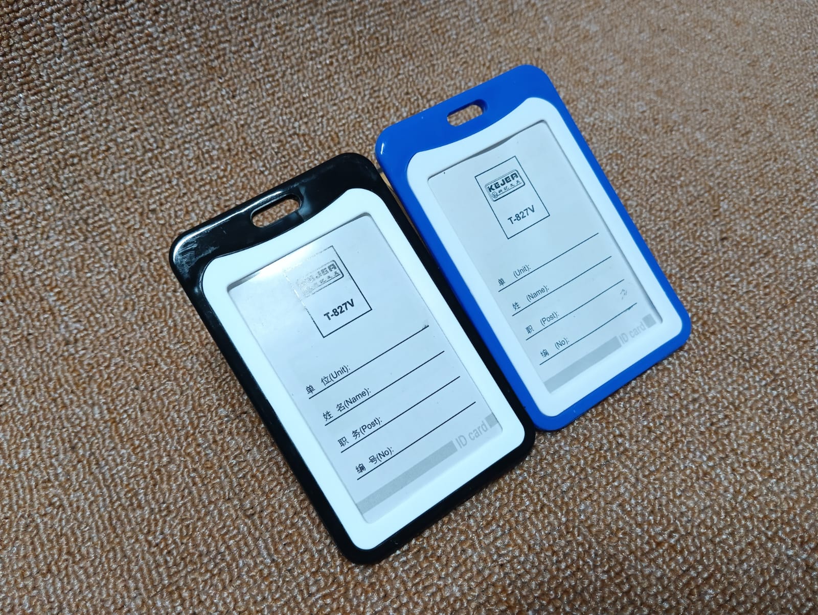 Plastic body Double side ID card Holder T-827V