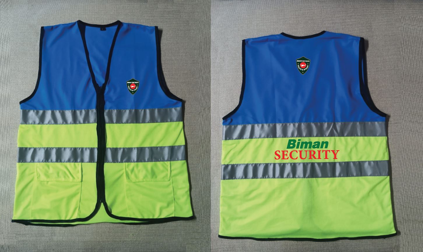 Exclusive Collection Two Pockets Security Department Blue lemon Apron APR059