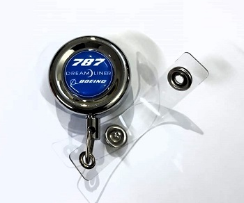 Best quality Boeing 787 ID Card Holder Steel Body steel color B787002