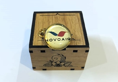 NOVOAIR Coat pin in Brass (পিতল) and lamination with Box NACT001