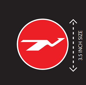 100% Waterproof Biman Logo Sticker MOQ 2 PCS STK002