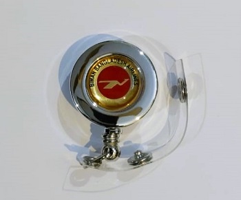 Biman Best quality Yoyo ID Card Holder Plastic Body steel color BIMANYY001