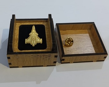 Exclusive Collection Fighter Biman 100% Brass (পিতল) Coat Pin CPIN001