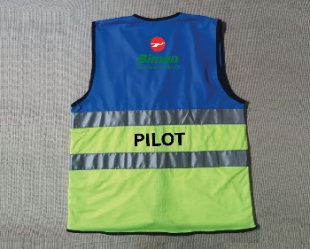 Exclusive Collection Two Pockets Pilot Blue lemon Apron APR058