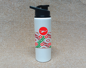 White / Biman Logo Stainless Steel Water Bottle 750ml SS04