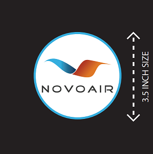 100% Waterproof NOVOAIR Logo Sticker MOQ 2 PCS STK007