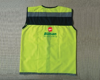 Exclusive Collection Two Pockets Biman Logo Black lemon Apron APR050