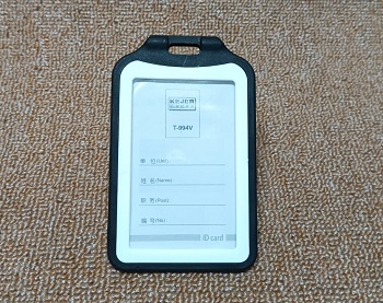 Plastic body Double side ID card Holder T-994V