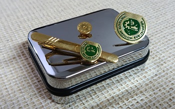 Exclusive Collection Agrani Bank PLC 100% Brass (পিতল) Tie Clip and Coat pin set BK007