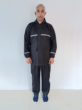 100% Waterproof Reflective Rain suit with Trouser RS010