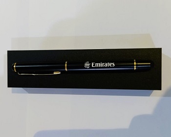 EMIRATES AIRLINES High-quality Metal Pen Premium Business Pen Comfort Grip Smooth Writing Ideal for Office Home Use Signature Pen with Stylus Attached EMIRATES0011