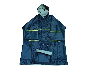 100% Waterproof Reflective Double Part Raincoat with Trouser One Set RS013