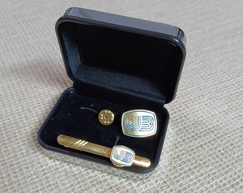 Exclusive Collection Janata Bank 100% Brass (পিতল) Tie Clip and Coat pin set BK008