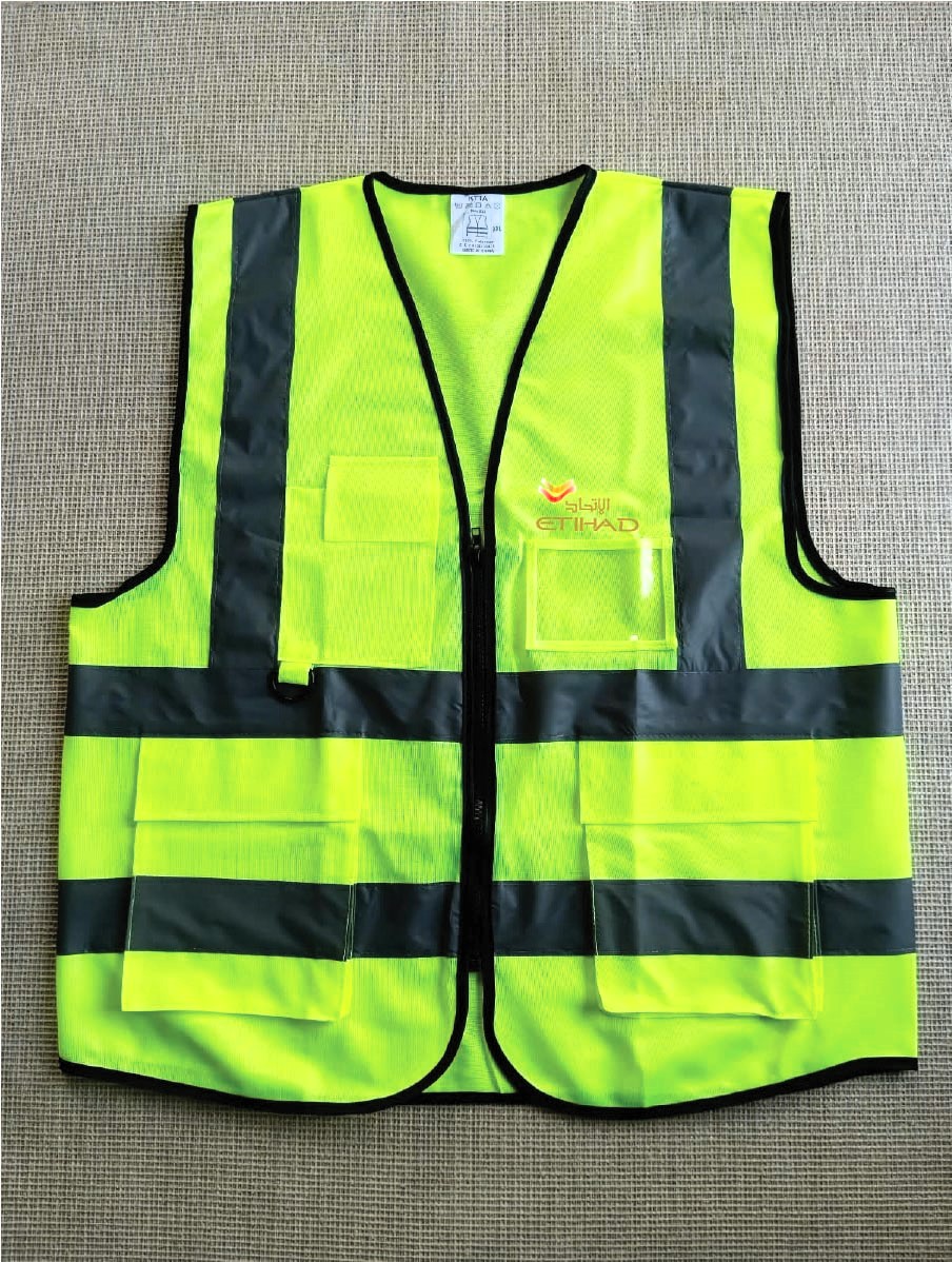 Etihad Airways Reflects light Polyester Official Apron Four pockets VEST020