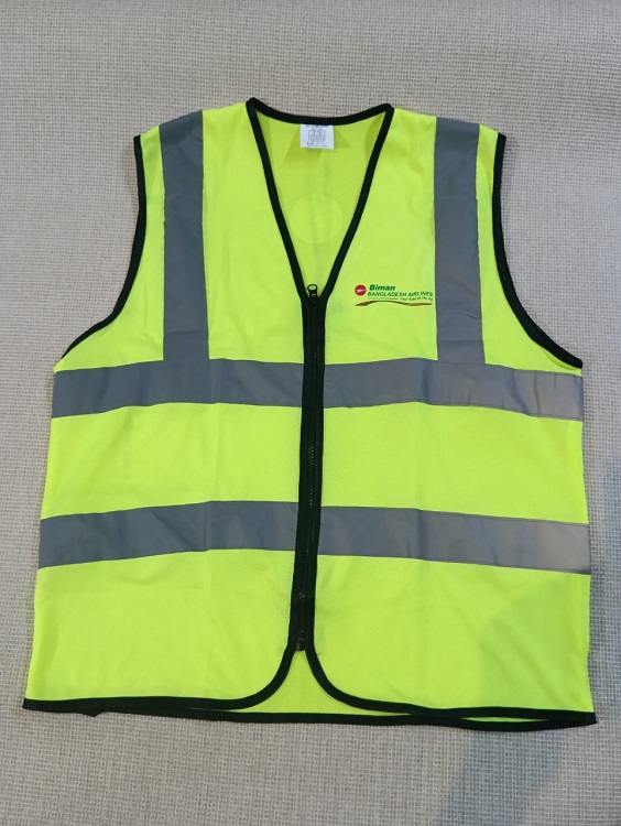 Reflects light 100% Polyester Official Pilot Net Apron without pocket APR061