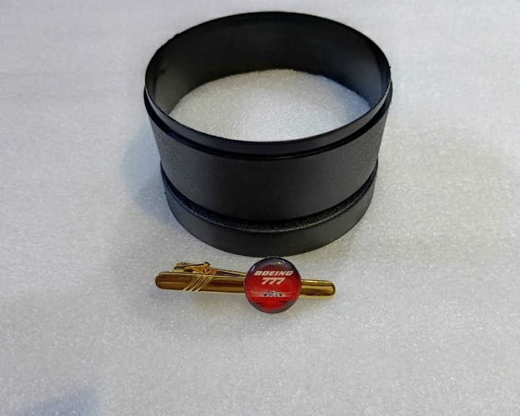 Boeing Tie Clip in Brass and lamination with Box CT0013