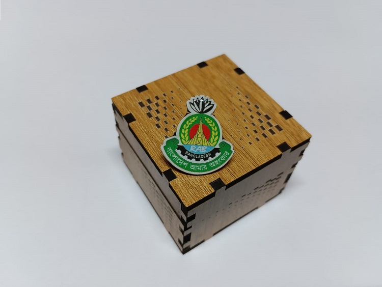 Rapid Action Battalion (RAB) 100% Brass (পিতল) Coat Pin CPIN28