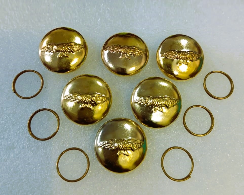Unique Eagle design Brass (পিতল) Coat Button MOQ PACKAGE BUTTON001