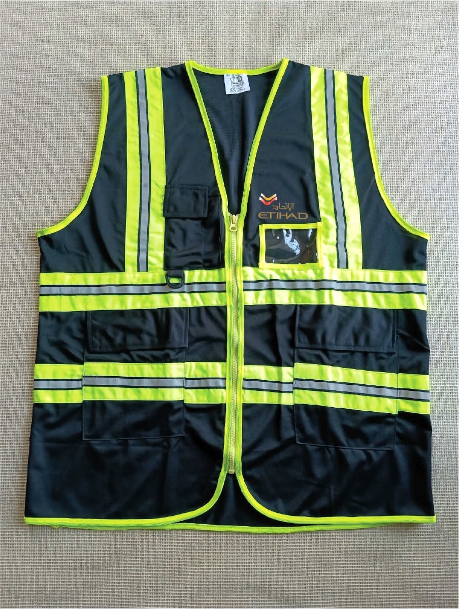 Etihad Airways Exclusive Collection Black Official Apron Polyester Four Pockets VEST021