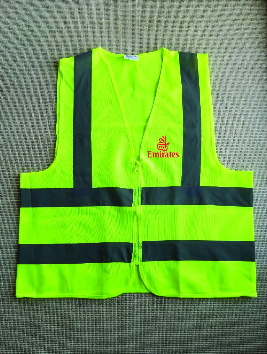 Emirates Airlines Reflects light Polyester Official Apron without pocket VEST001