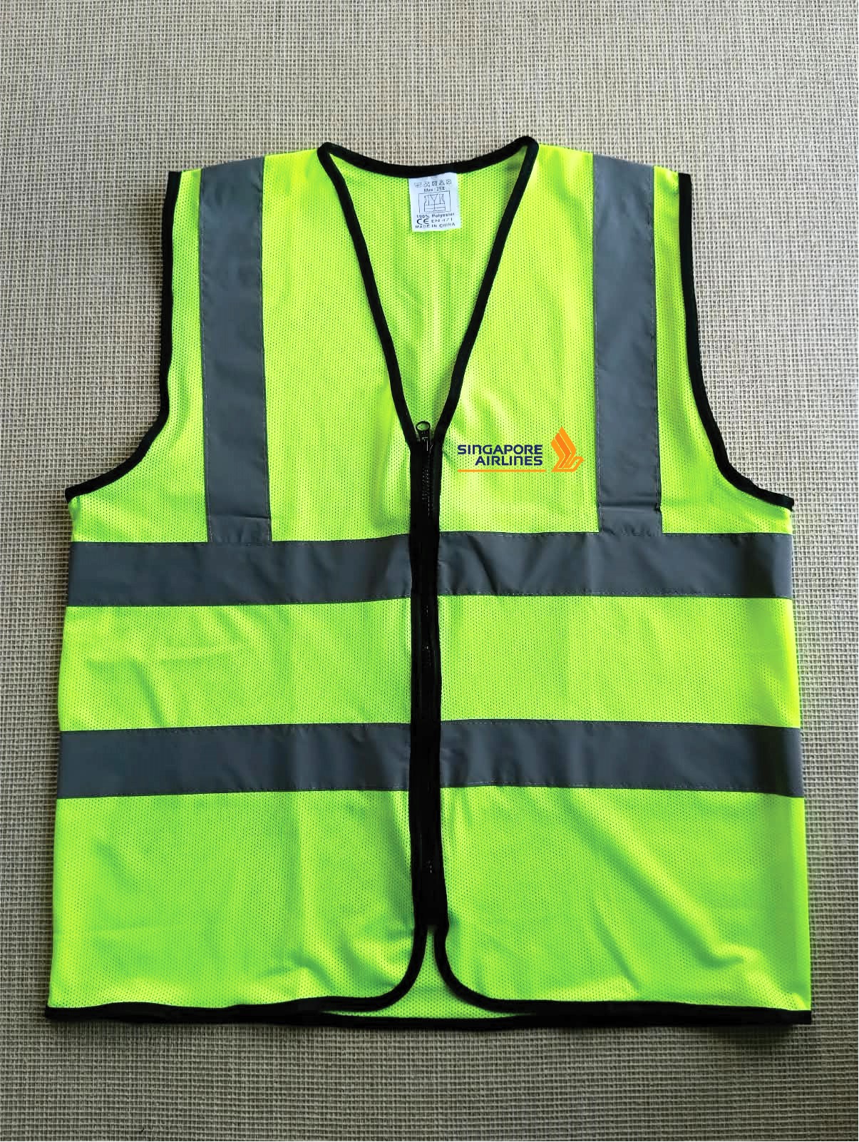 Singapore Airlines Reflects light Polyester Official Net Apron without pocket VEST057