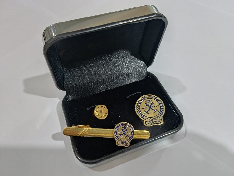 Exclusive Collection Bangladesh Marine Academy 100% Brass (পিতল) Tie Clip and Coat pin set EBM009