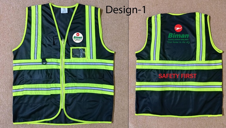 Exclusive Collection Biman Bangladesh Airlines Black Official Apron Polyester Four Pockets 04 Designs APR029