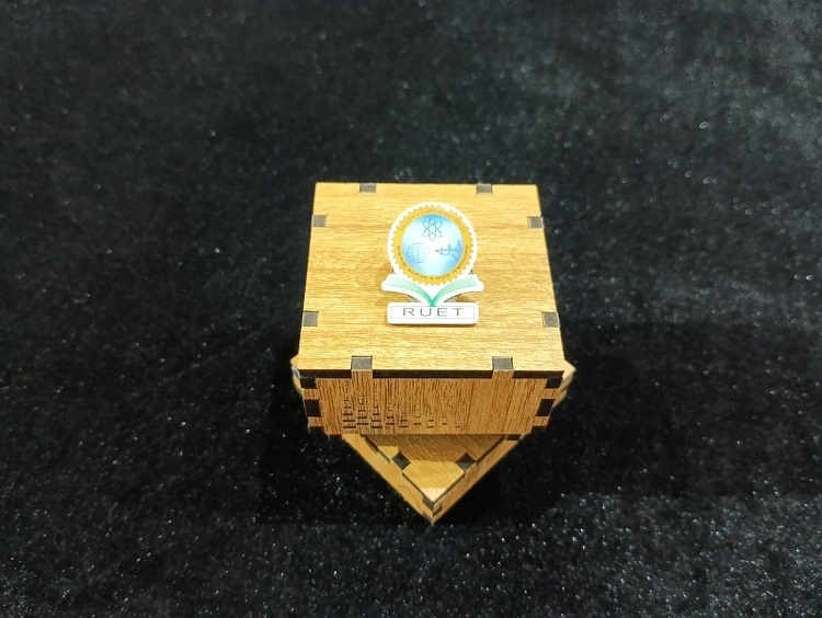 Rajshahi University of Engineering and Technology (RUET) 100% Brass (পিতল) Coat Pin UNET03