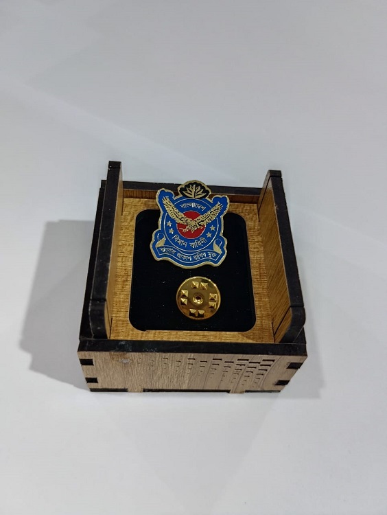 Exclusive Collection Biman Air Force 100% Brass (পিতল) Coat Pin CPIN007