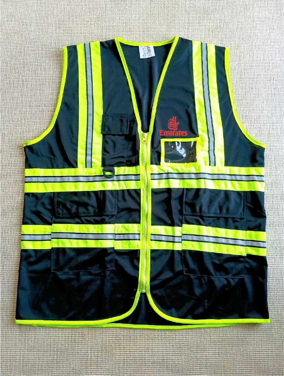 Emirates Airlines Exclusive Collection Black Official Apron Polyester Four Pockets VEST006