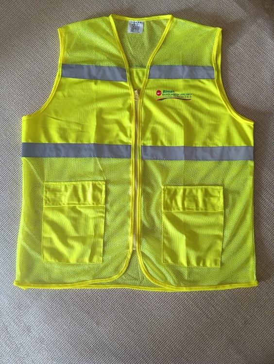 Exclusive Collection BFCC Green Yellow Semi Net Apron Two Pockets 02 Design APR059