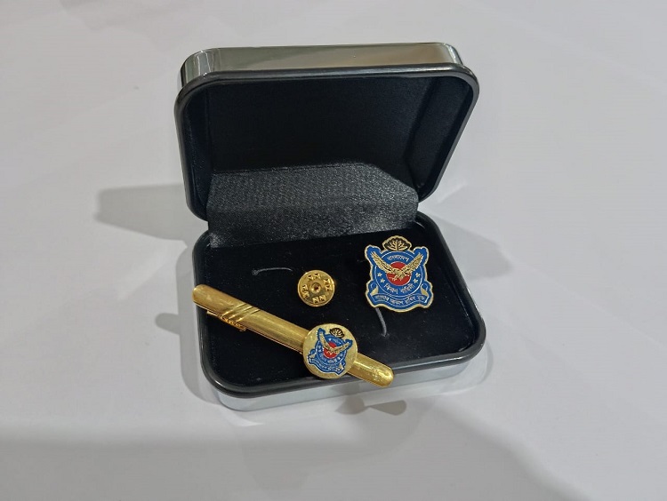 Exclusive Collection Biman Air Force 100% Brass (পিতল) Tie Clip and Coat pin set EBM008