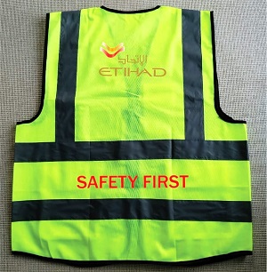 Etihad Airways Reflects light Polyester Official Apron Four pockets VEST020