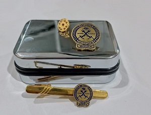 Exclusive Collection Bangladesh Marine Academy 100% Brass (পিতল) Tie Clip and Coat pin set EBM009