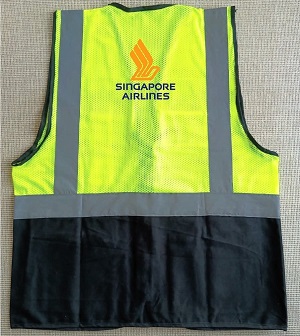 Singapore Airlines Reflects light Official Two chain pockets Apron VEST062