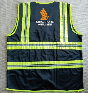 Singapore Airlines Exclusive Collection Black Official Apron Polyester Four Pockets VEST054