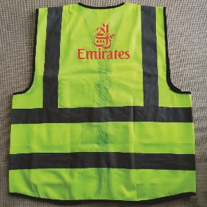 Emirates Airlines Reflects light Polyester Official Apron Four pockets VEST003