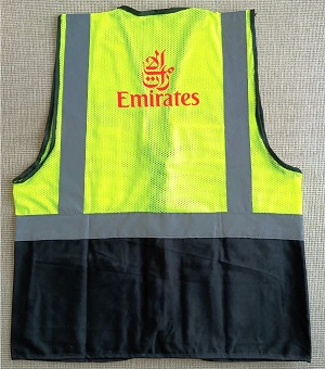 Emirates Airlines Reflects light Official Two chain pockets Apron VEST013