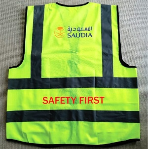 Saudi Airlines Reflects light Polyester Official Apron Four pockets VEST035