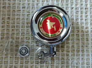 Best quality Bangladesh Government Logo ID Card Holder steel metal with One ID card box free YOY010