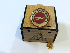 Coat pin in Brass with lamination included Box WCT001