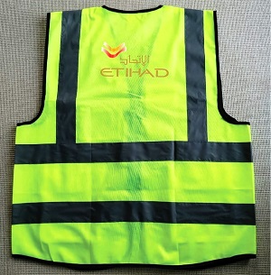 Etihad Airways Reflects light Polyester Official Apron Four pockets VEST019