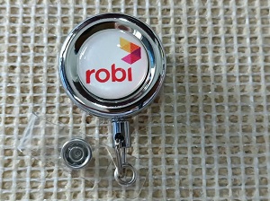 Best quality ROBI ID Card Holder steel metal with One ID card box free YOY026