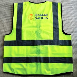 Saudi Airlines Reflects light Polyester Official Apron Four pockets VEST034