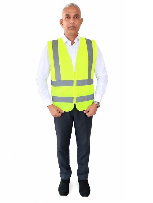Reflects light 100% Polyester Official Apron without pocket APR069