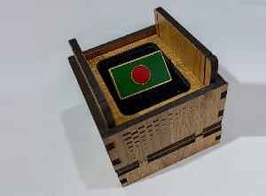 Exclusive Collection Bangladesh Flag 100% Brass (পিতল) Coat Pin CPIN002