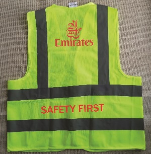 Emirates Airlines Reflects light Polyester Official Apron without pocket VEST002