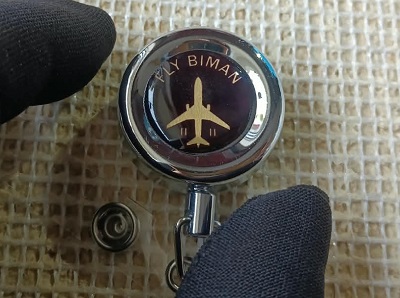 Best quality Fly Biman ID Card Holder steel metal with One ID card box free YOY006C