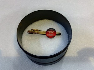 Boeing Tie Clip in Brass and lamination with Box CT0013